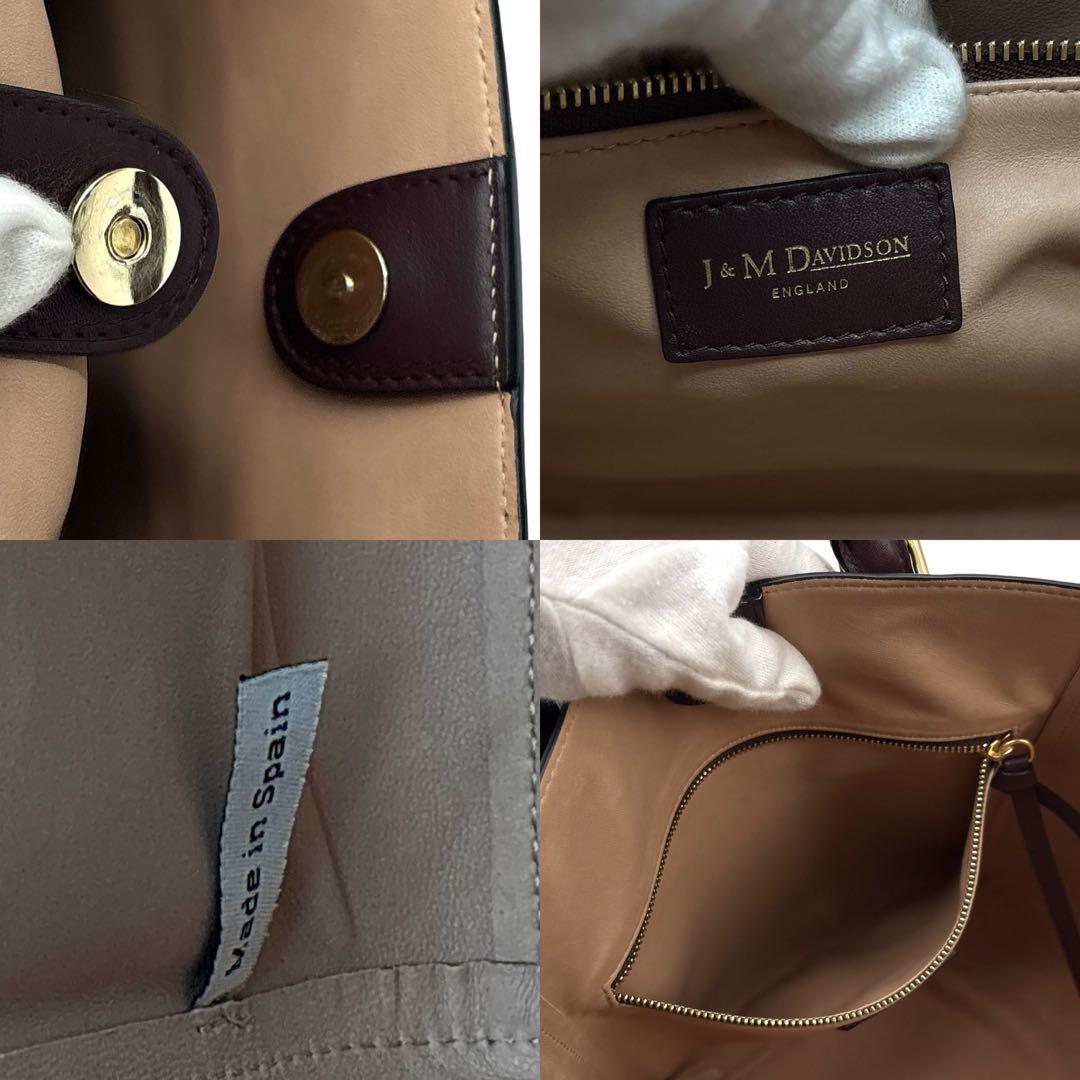 極美品】J&M　トートバッグ ハンドバッグ　２WAY 革　OLIVIA オリビア