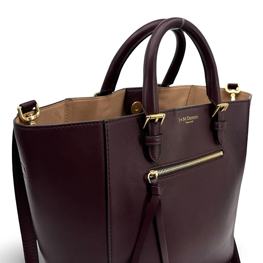 極美品】J&M　トートバッグ ハンドバッグ　２WAY 革　OLIVIA オリビア