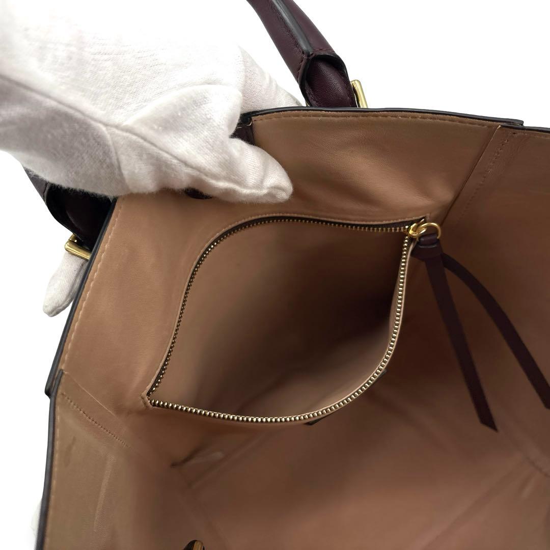 極美品】J&M　トートバッグ ハンドバッグ　２WAY 革　OLIVIA オリビア