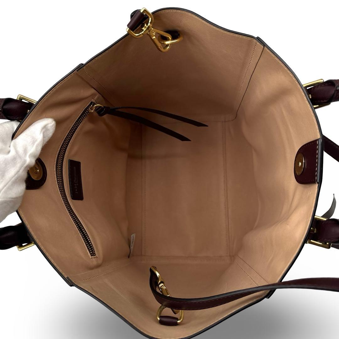 極美品】J&M　トートバッグ ハンドバッグ　２WAY 革　OLIVIA オリビア