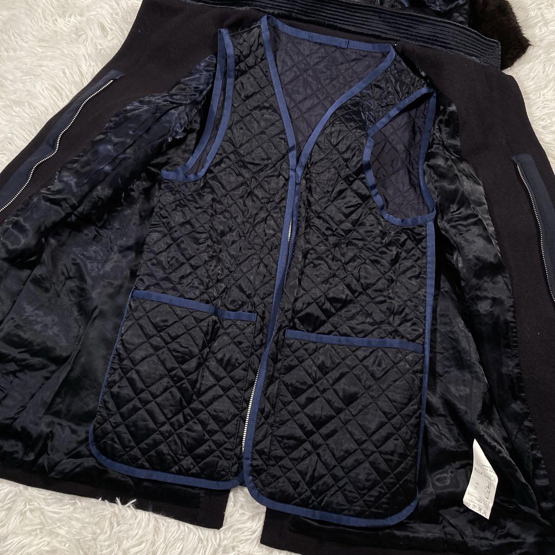 sacai ダッフルコート　ライナー付き　ラビットファー