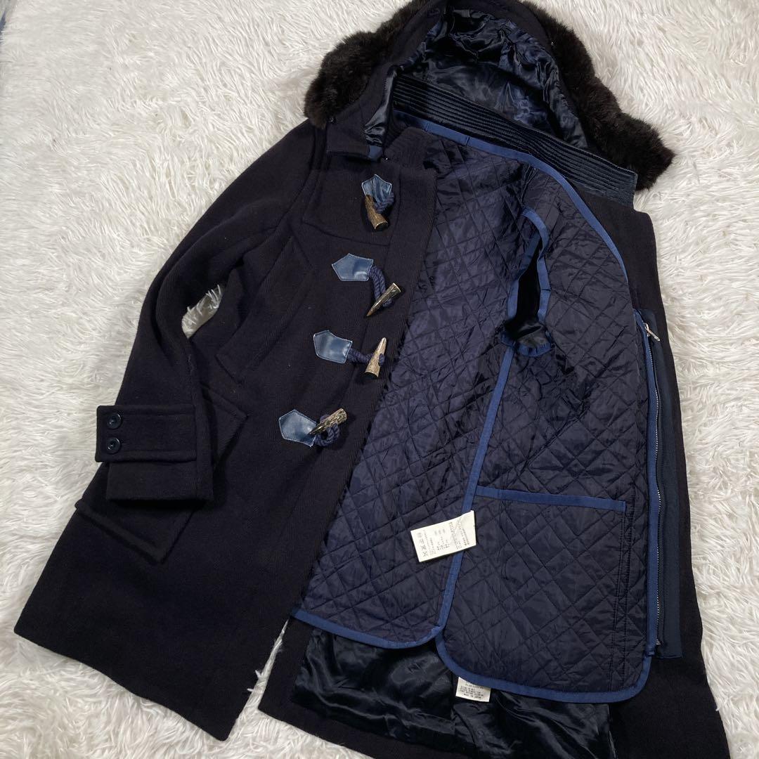 sacai ダッフルコート　ライナー付き　ラビットファー
