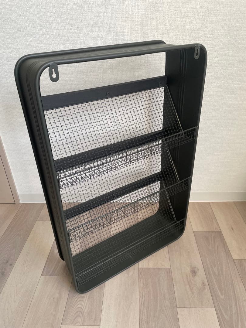 【アメリカンガレージ調】スチールマガジンラック