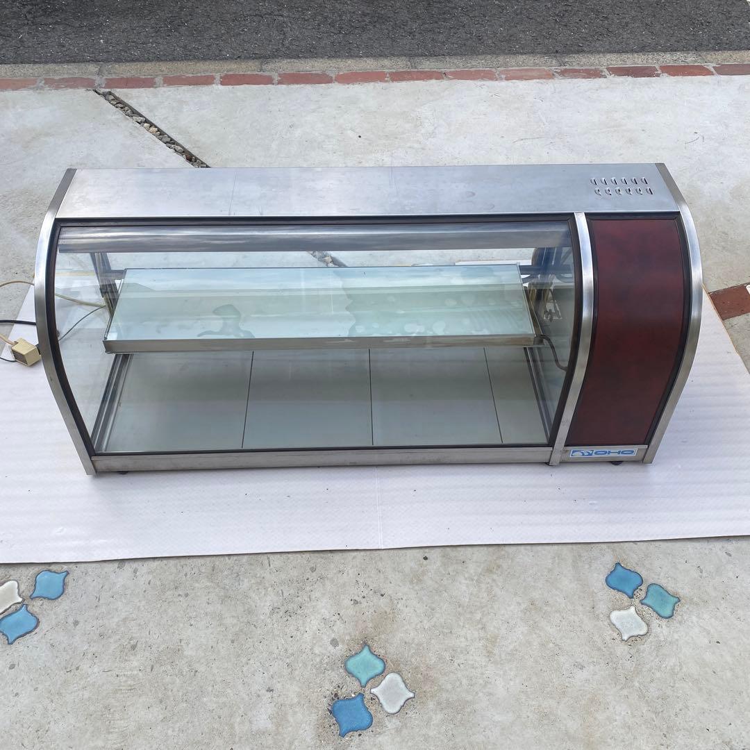 ちひろ冷蔵ショーケース 卓上タイプ 自然対流方式 後引戸 店舗カフェ