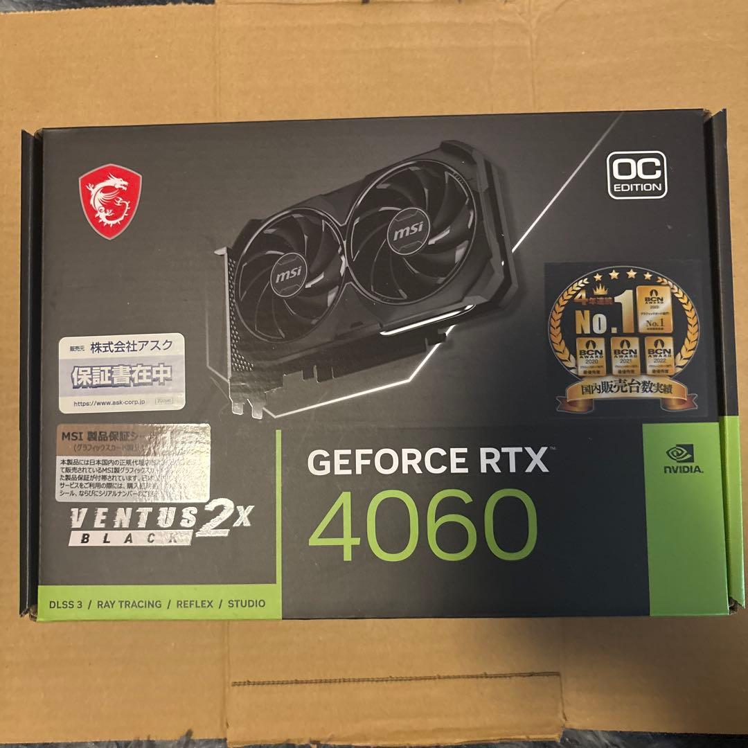 グラフィックボード・グラボ・ビデオカード MSI GEFORCE RTX 4060 VENTUS 2X OC