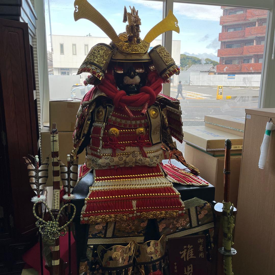 豪華な五月人形 御着用　鎧　わかさや人形店閉店在庫処分全品9割引き