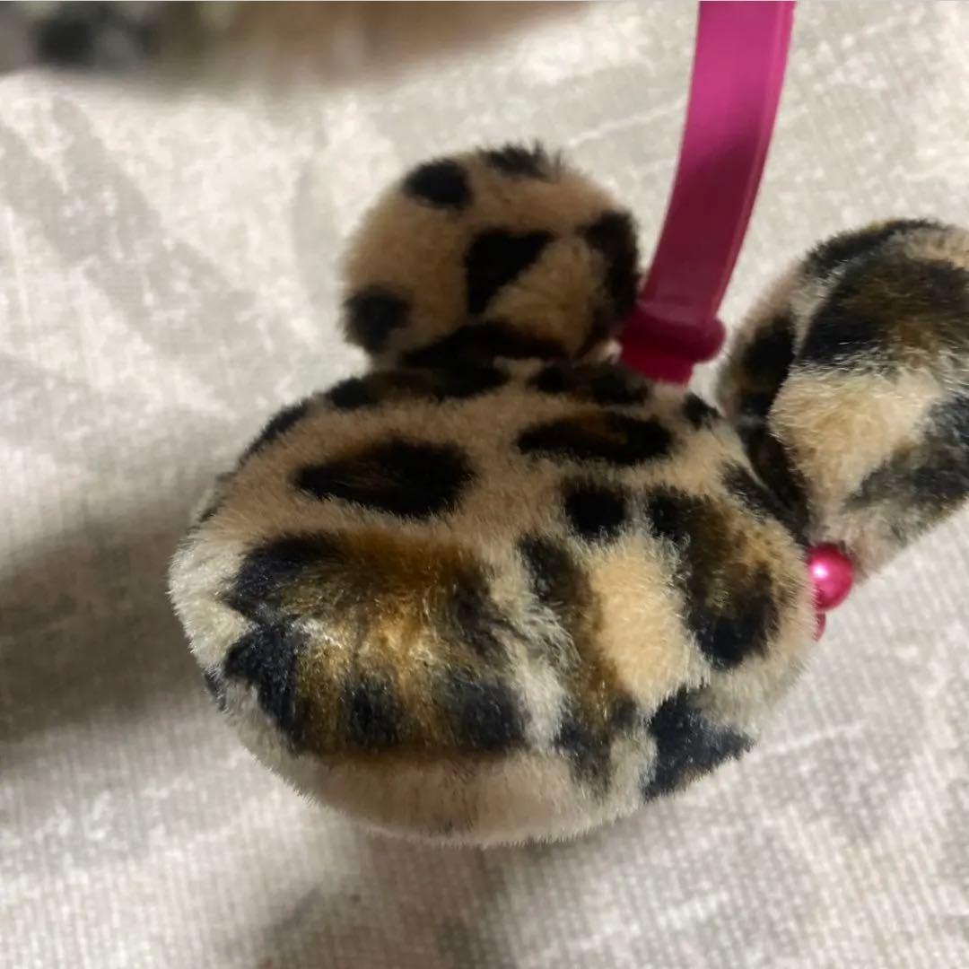 くー　ディズニーランド　ヒョウ柄耳あて・イヤーマフ