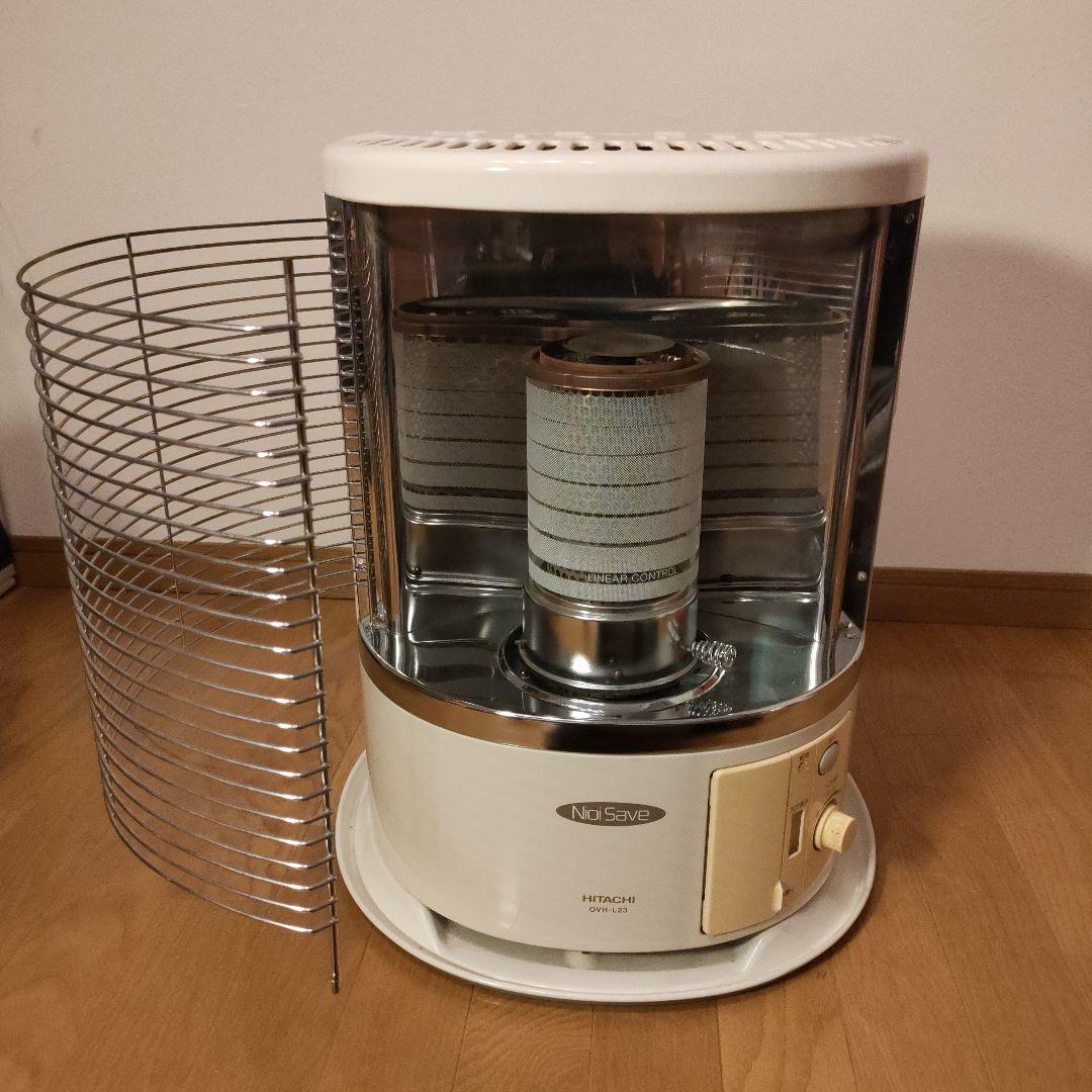 HITACHI 石油ストーブ OVH-L23 アラバスターホワイト レトロモダン