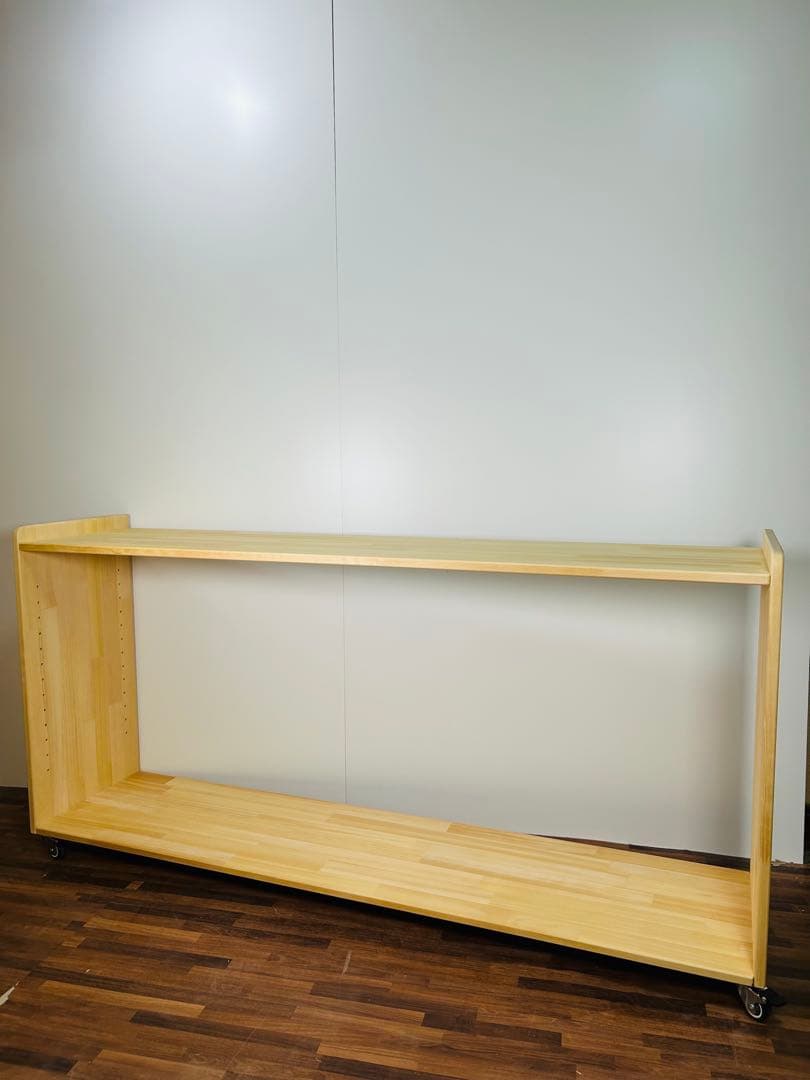 キャスター付き　おもちゃ棚　ワイドタイプ