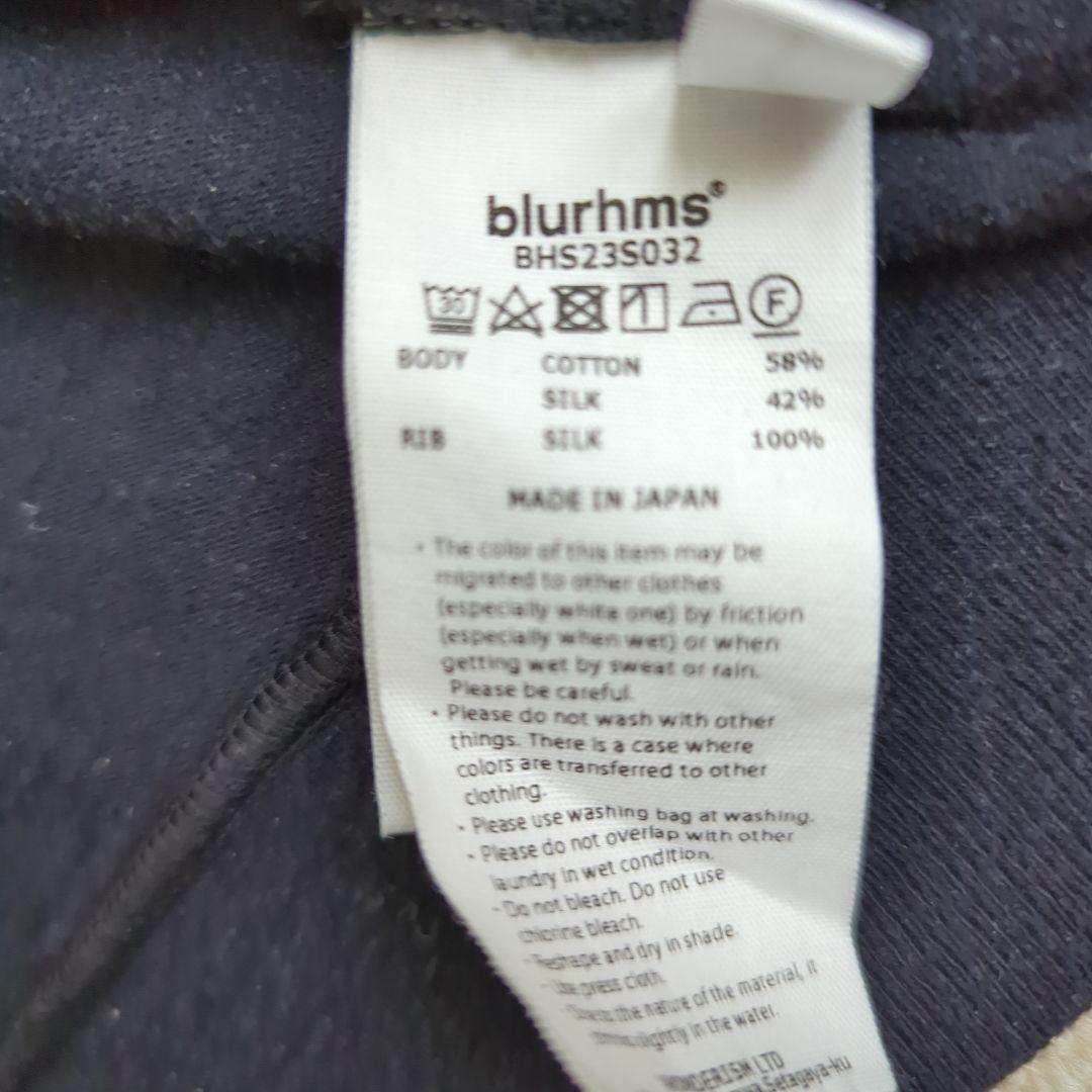 トップス blurhms C/Silk Nep Harf-zip 3