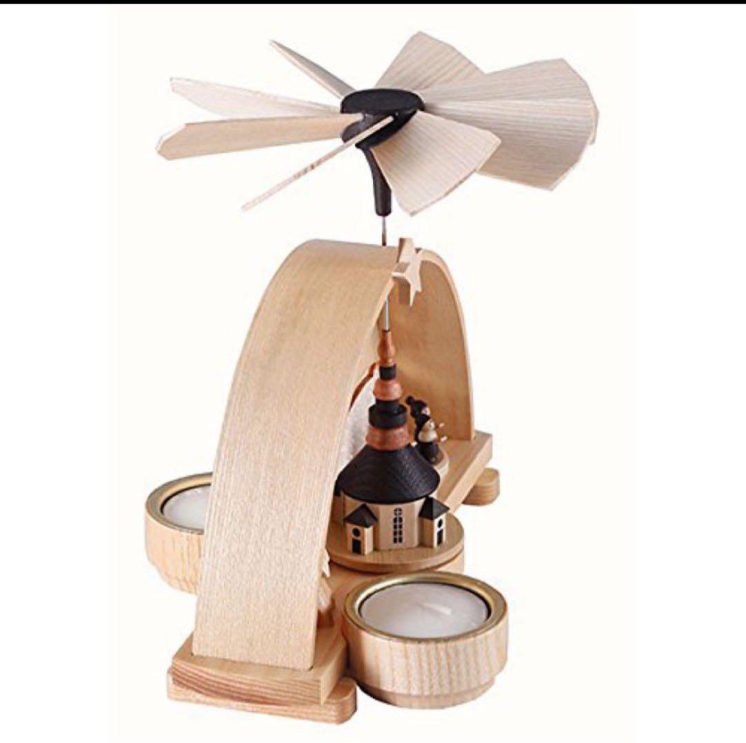 【未使用】ドイツ キャンドルホルダー ウィンドミル クリスマス 蝋燭