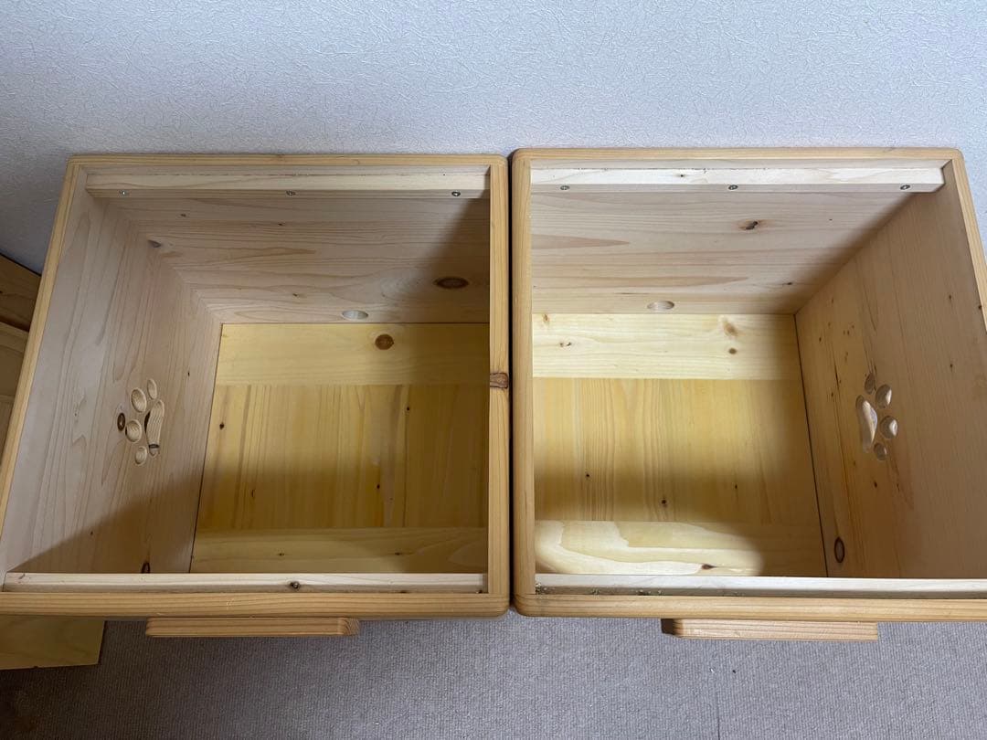 【お値下げ】木製ドッグハウス　2部屋