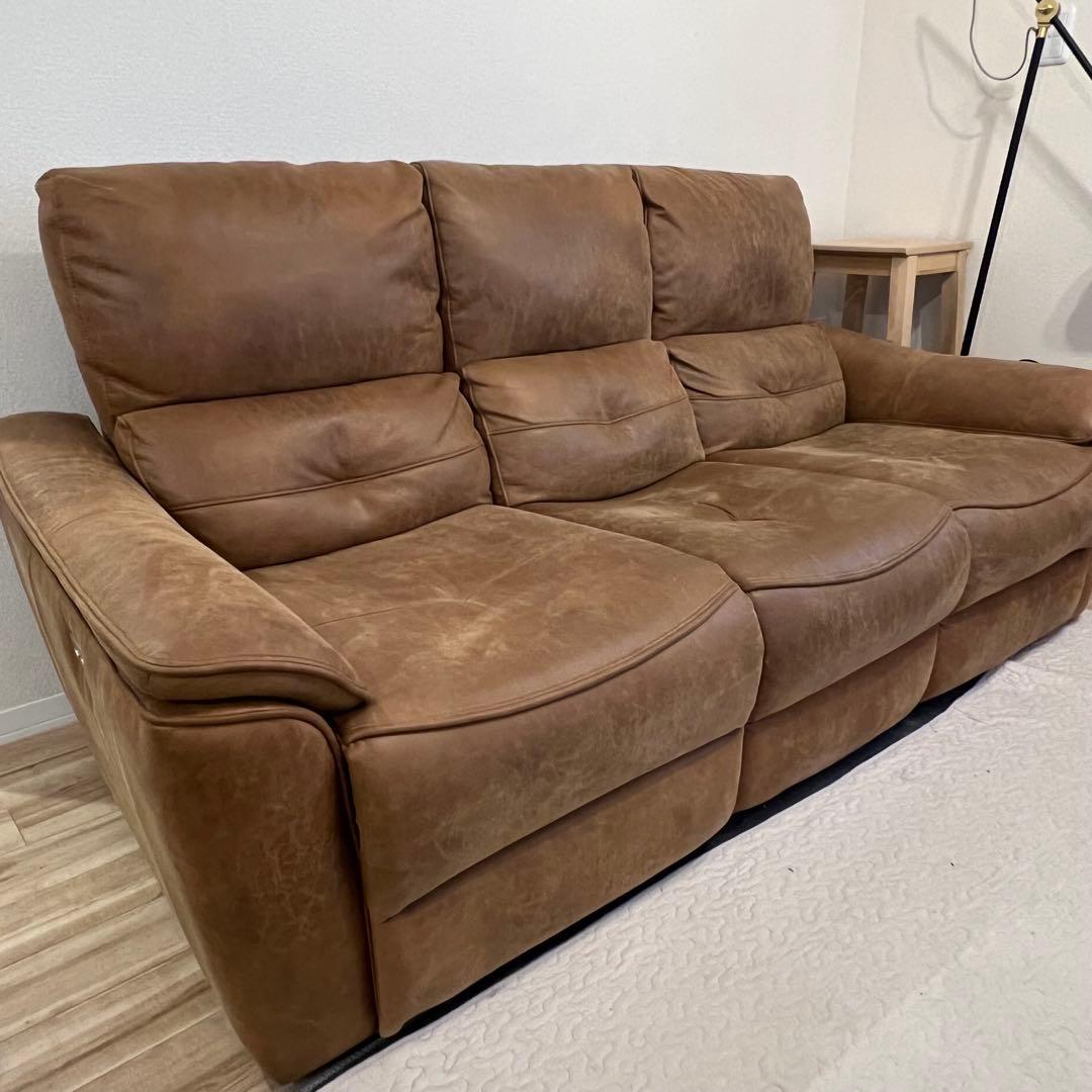 【美品】バッジオ 電動ソファ 3人掛け【定価80%OFF!】
