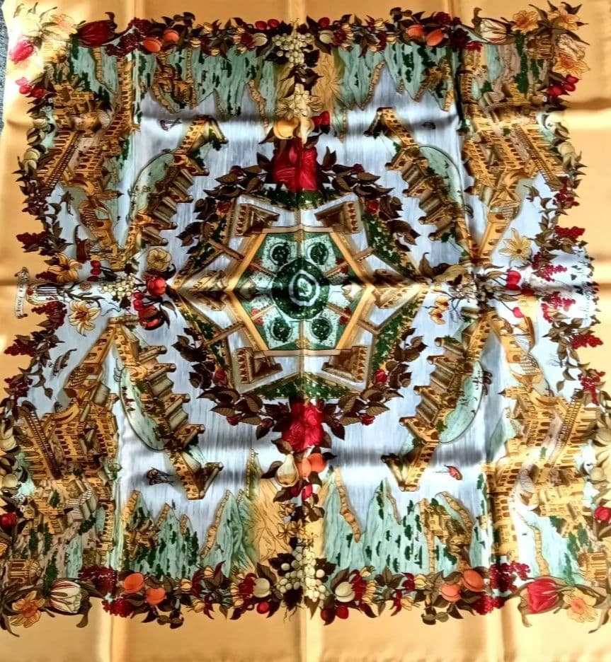 エルメス　HERMES　シルクスカーフ