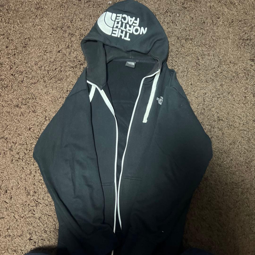 ノースフェイス ブラックジップパーカー