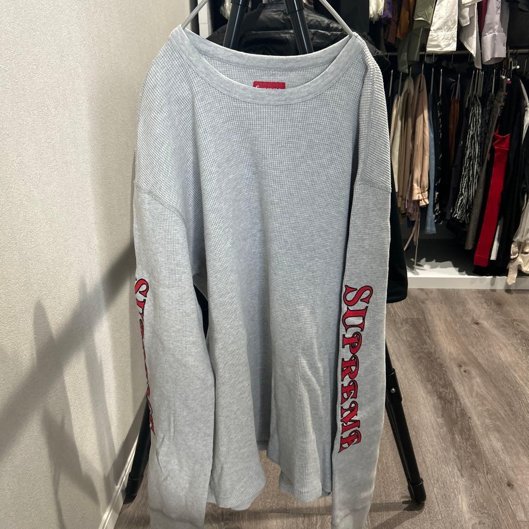 トップス supreme 17AW/Sleeve Logo Waffle Thermal