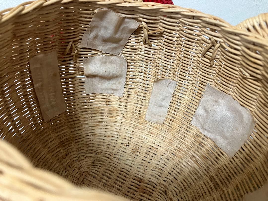 キティ　かご小物入れ　キティ籠　昭和レトロ　キティレア　キティちゃんレトロ