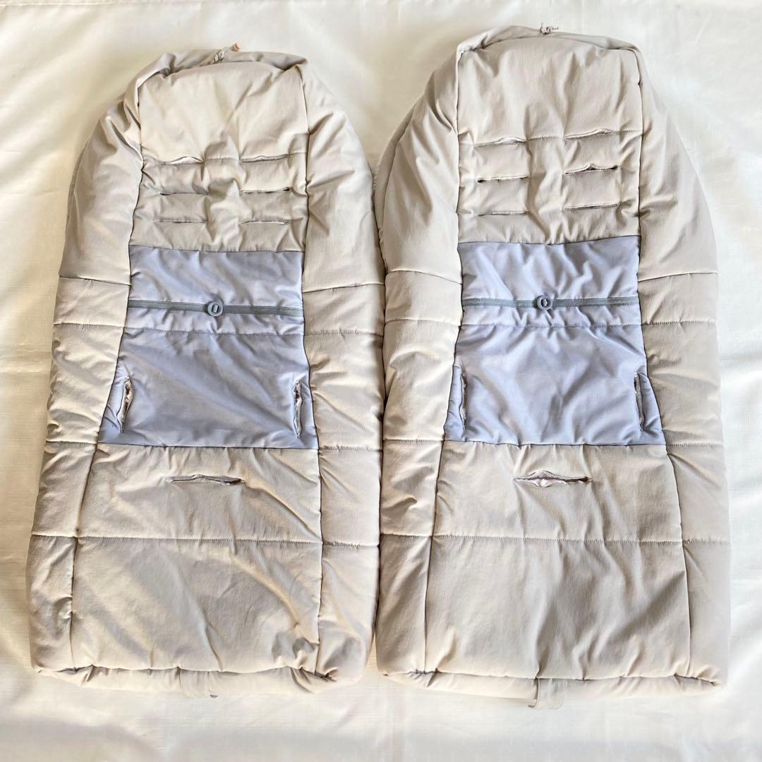 美品♦︎直営店限定販売の特別カラー♦︎エアバギー　トップライン フットマフ　双子2点