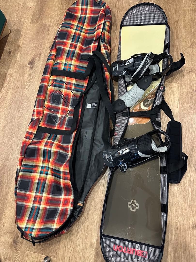 【美品】Burton スノーボード ビンディング+収納ケース一式