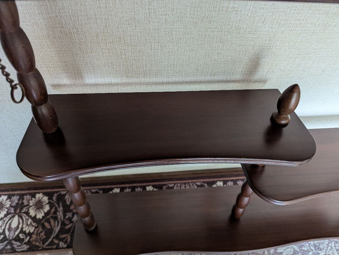 ナジコ 壁掛けシェルフ ミッドセンチュリー木製　壁掛け 古家具 飾り棚