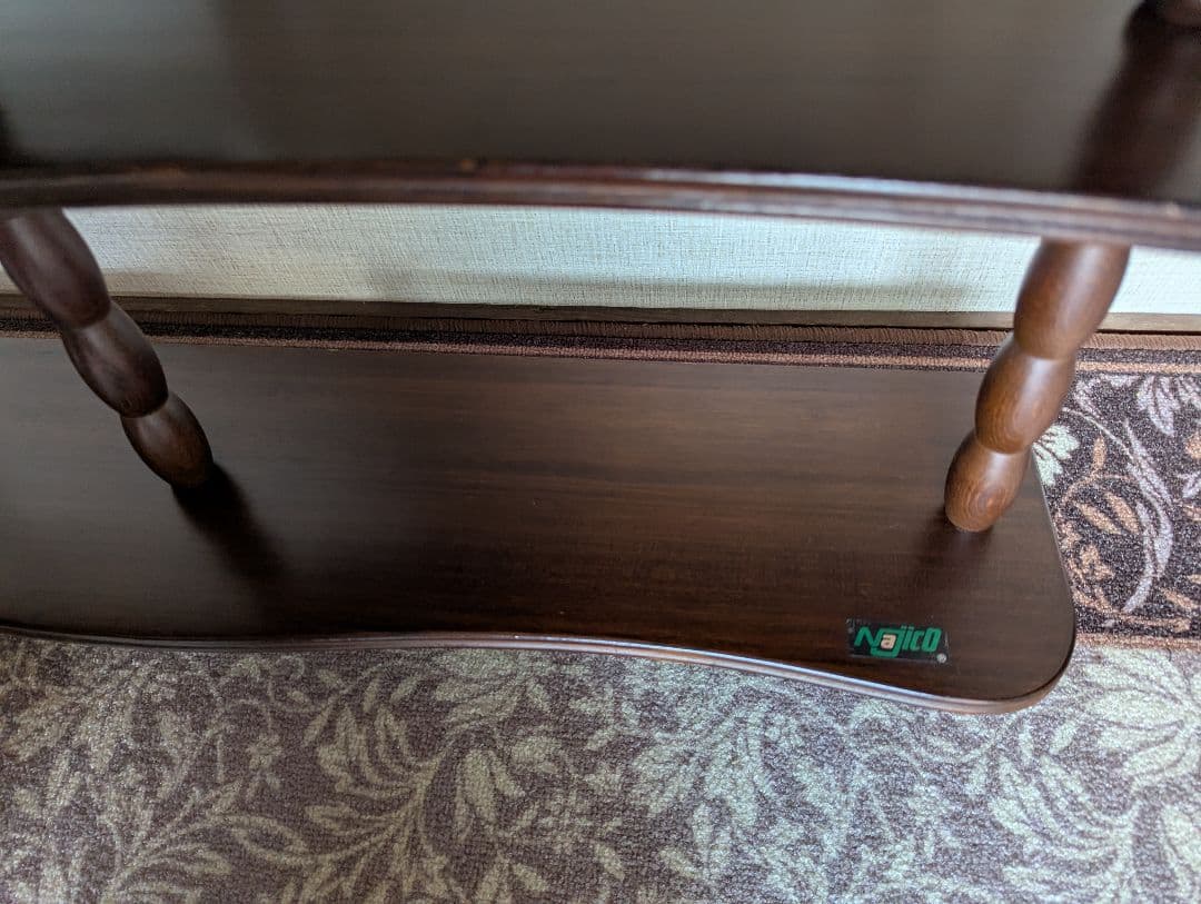 ナジコ 壁掛けシェルフ ミッドセンチュリー木製　壁掛け 古家具 飾り棚