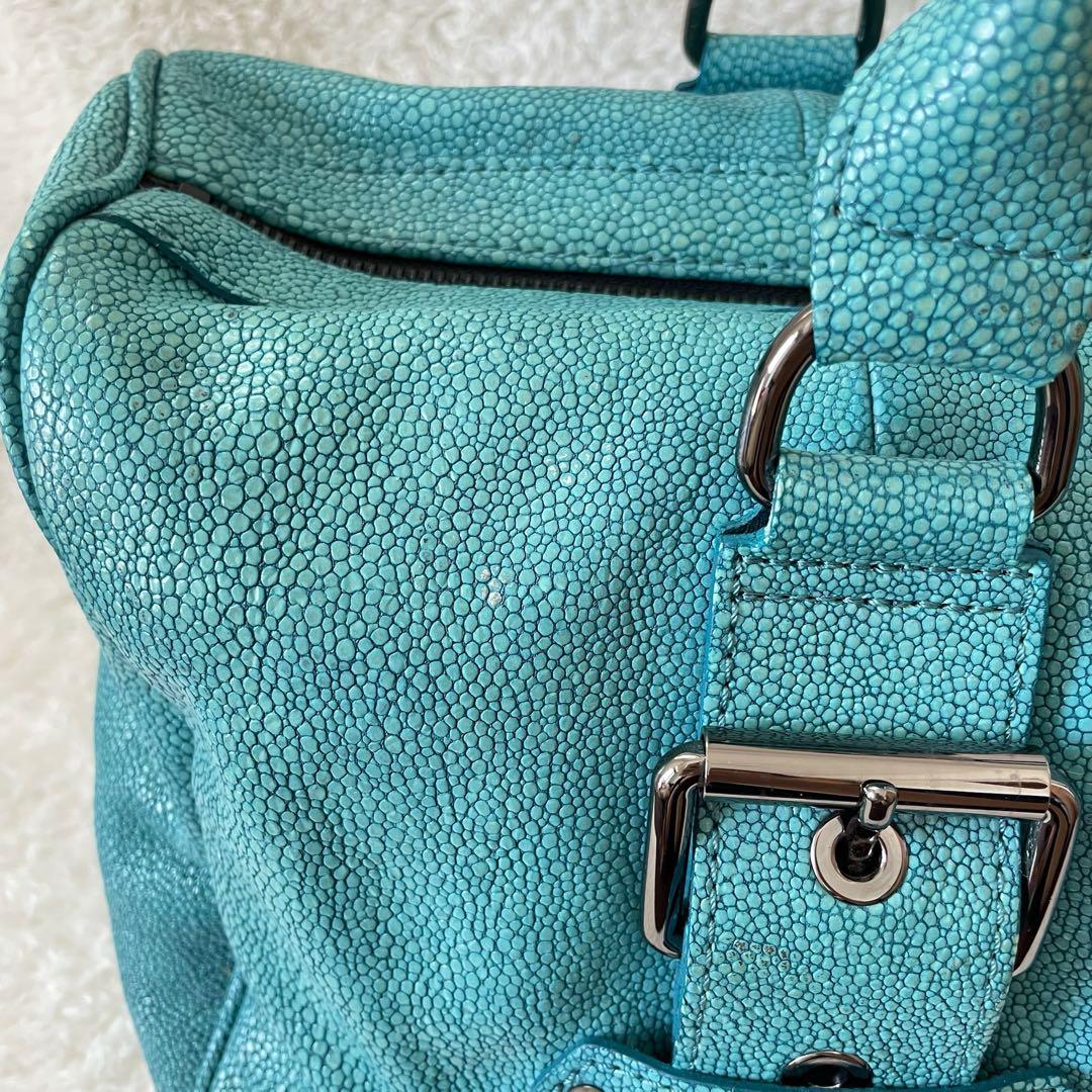 LONGCHAMP ボストンバッグ ケイトモス コラボ グリーン系