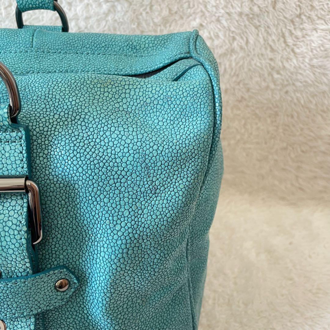 LONGCHAMP ボストンバッグ ケイトモス コラボ グリーン系