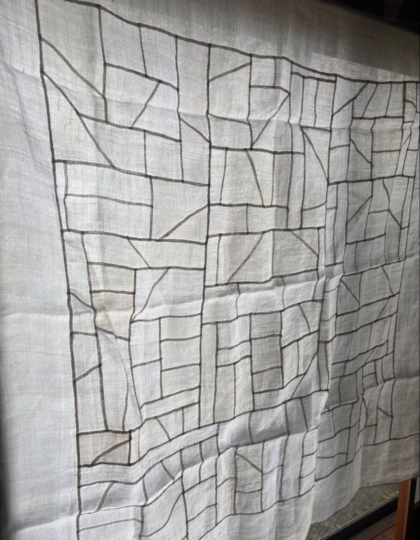 韓国 骨董 大判 100cm／100cm ポジャギ 麻 チョガッポ 古道具