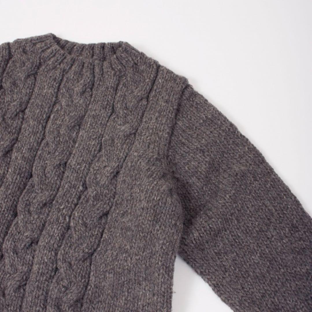 nest Robe ペルーウールハンドメイドケーブルニット