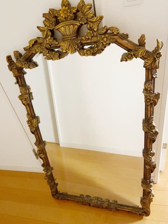 イタリアのミラー 鏡 姿見　アンティーク