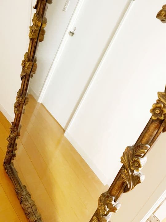 イタリアのミラー 鏡 姿見　アンティーク