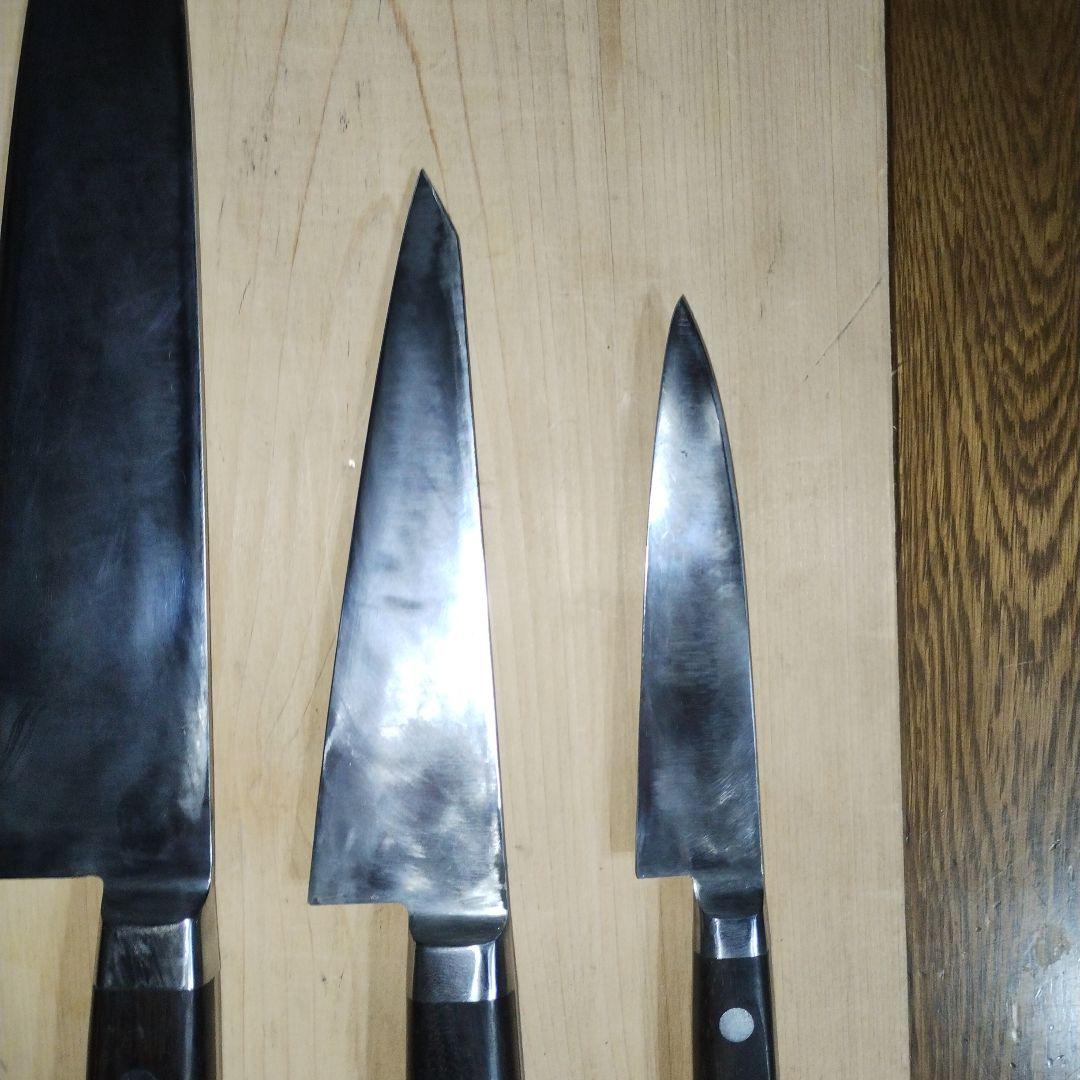 竹内刃物　竹晃　牛刀　骨スキ　ペティセット