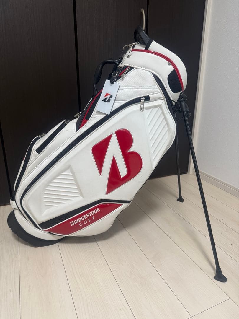 BRIDGESTONE ゴルフバッグ ホワイト/レッド