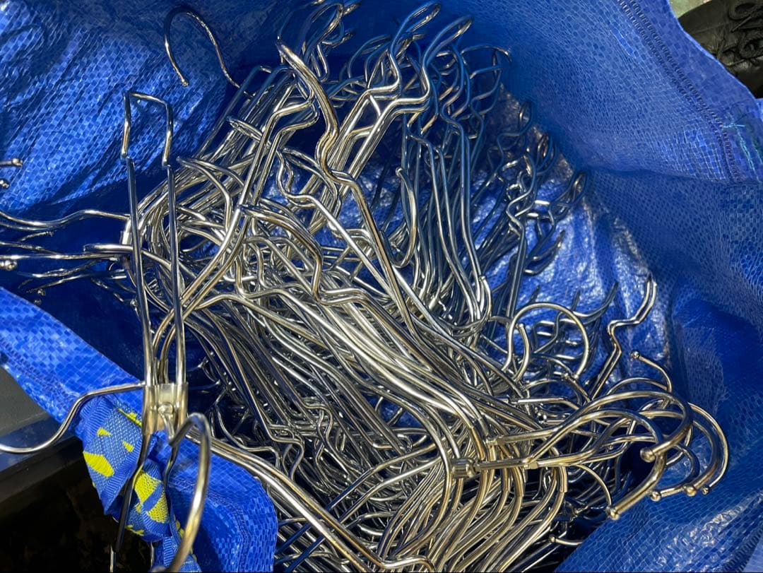 【72本セット】スチールハンガー まとめ売り シルバー 整理 収納 丈夫 古着屋