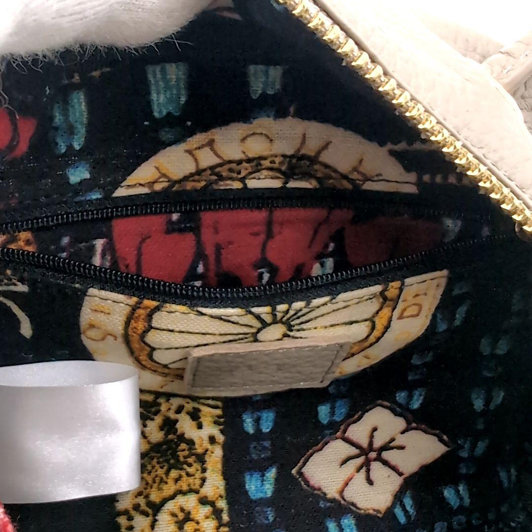 未使用級✨️ イアパピヨネ ねこ刺繍ボストンバッグ 猫刺繍 ミニボストン レザー