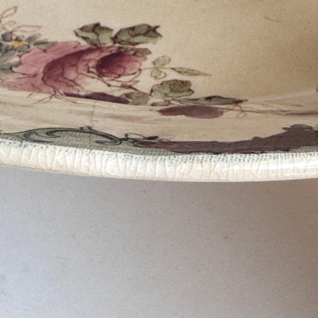 希少　フランスアンティーク　Choisy ショワジー　多色　デザート皿