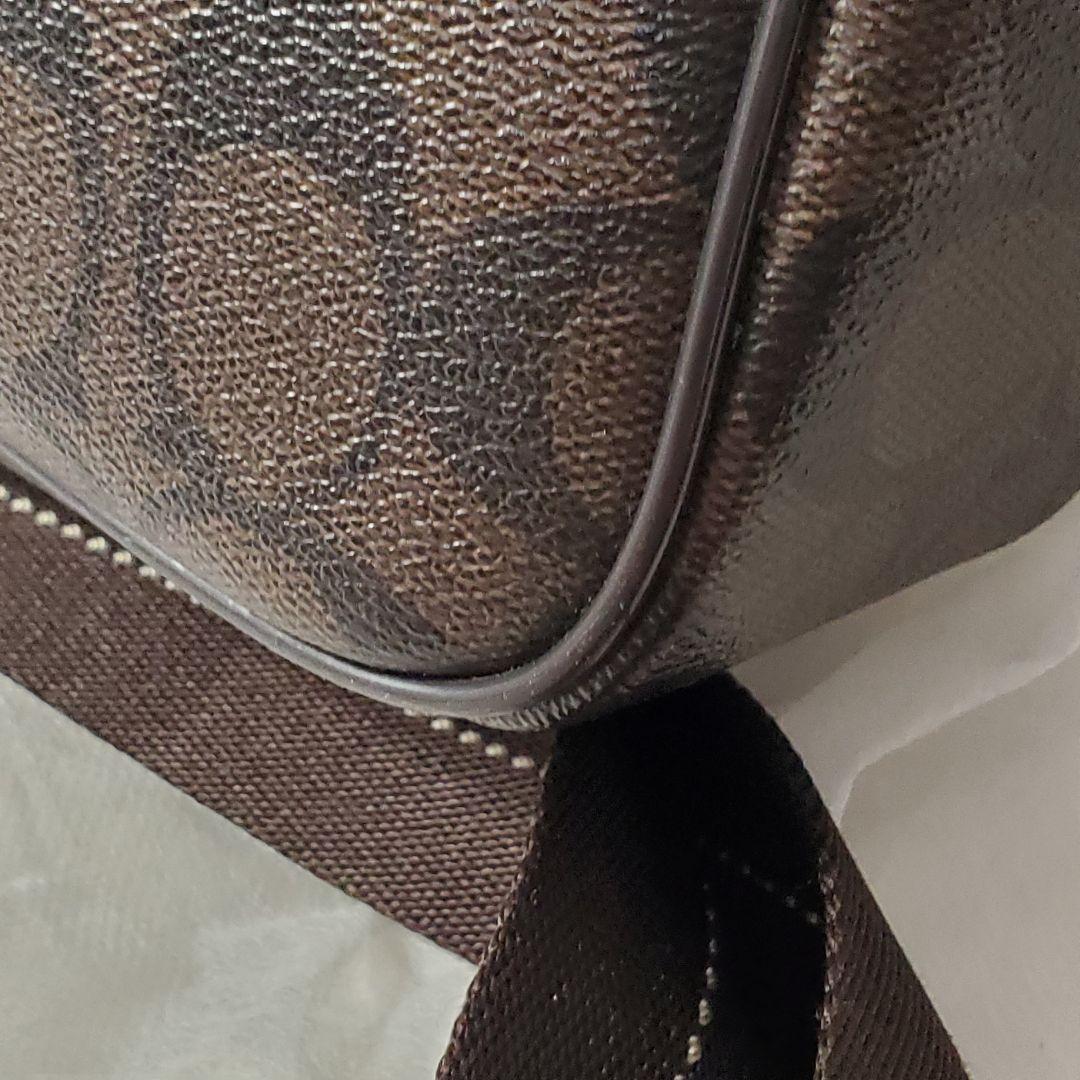 美品✨COACH メッセンジャーバッグ ブラウン レザー PVC メンズ