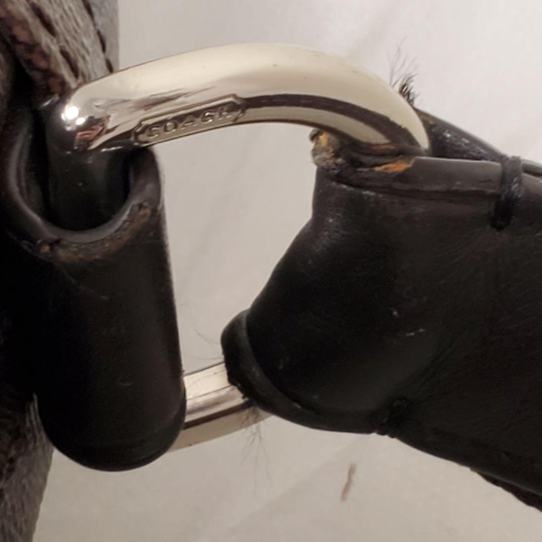 美品✨COACH メッセンジャーバッグ ブラウン レザー PVC メンズ