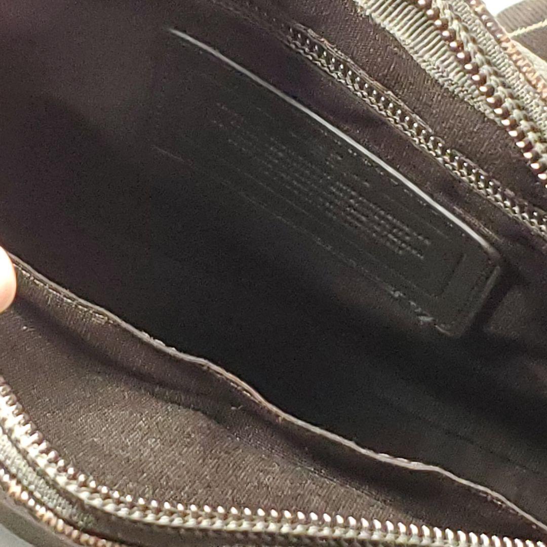美品✨COACH メッセンジャーバッグ ブラウン レザー PVC メンズ