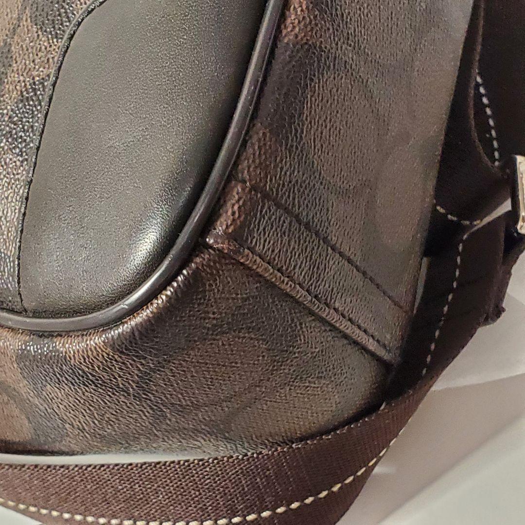 美品✨COACH メッセンジャーバッグ ブラウン レザー PVC メンズ
