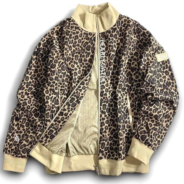 パーリーゲイツ ゴルフ 撥水×保温 ヒョウ柄 ストレッチ ブルゾン ウェア 1