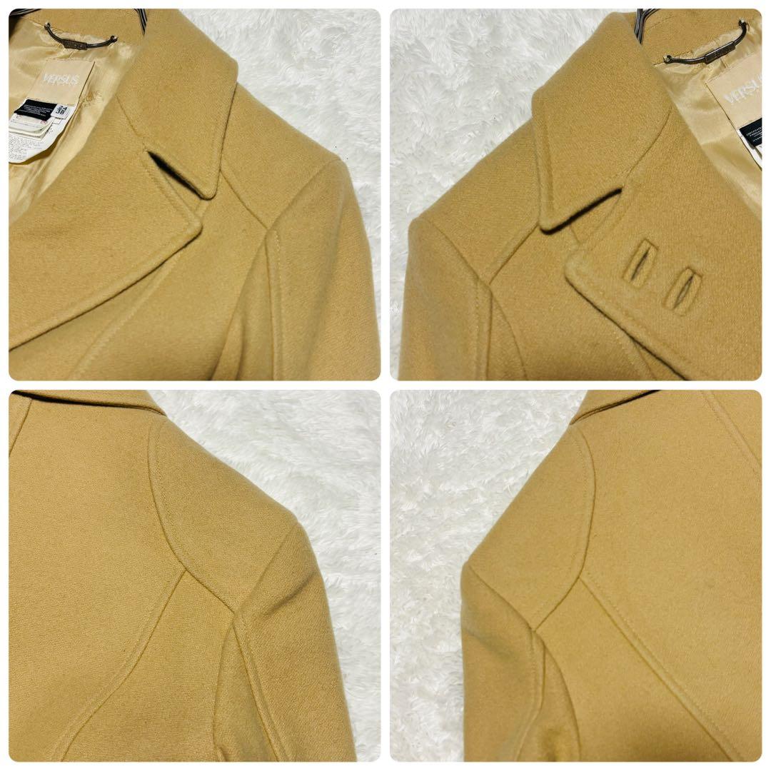 希少 ヴェルサス ヴェルサーチ フルレングス トレンチコート ウール イタリア製