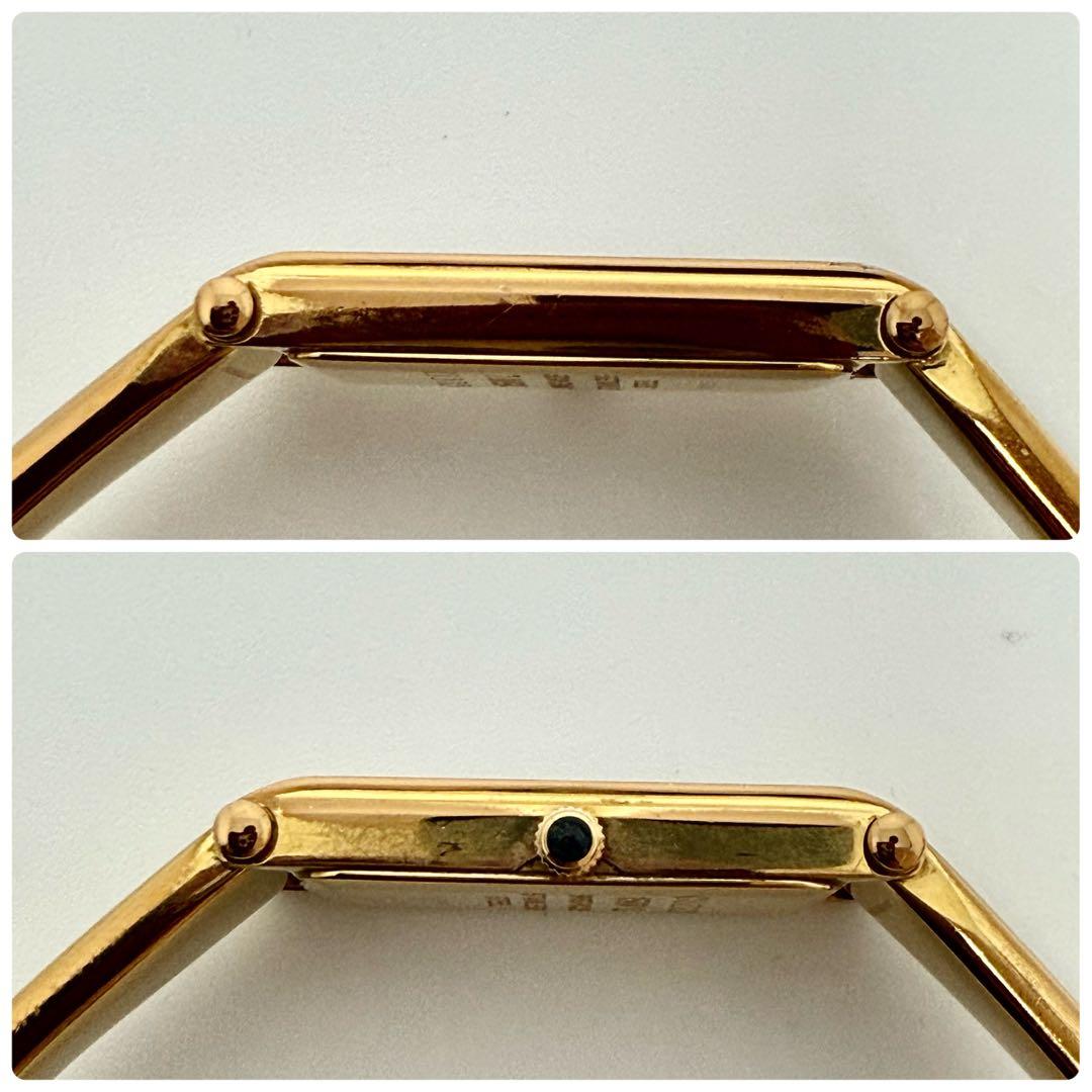 【稼働】GUCCI 1500 L ピンクシェル文字盤 1Pダイヤ クォーツ