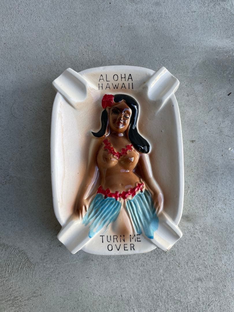 1950s アンティーク　ヌード　フラガール　ピンナップ　アシュトレイ　陶器製