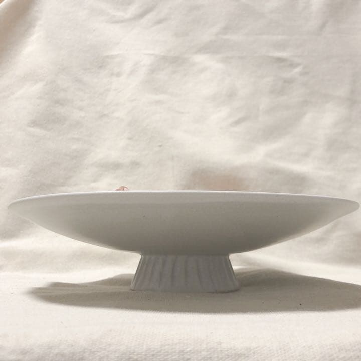 紬器　コンポート　Ｌ　陶器　　一点物　音喜多美歩 ①