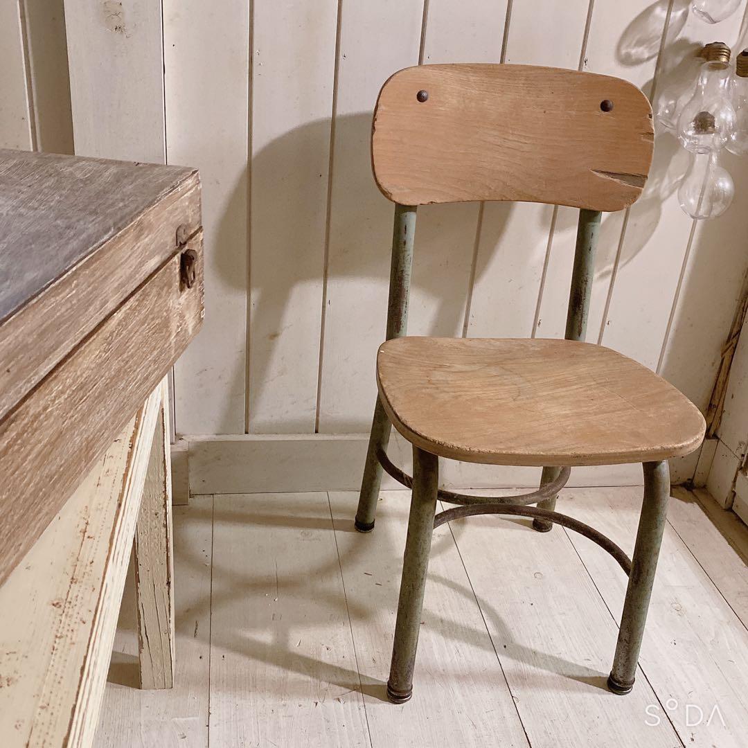 レトロ 木製チェア / スクールチェア アンティーク ヴィンテージ