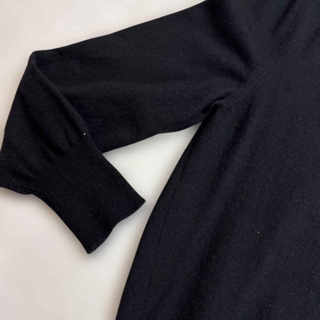 セリーヌCELINE カシミヤ95%ニット　ブラック　Mサイズ　イタリア製