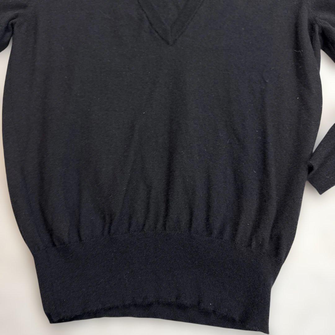 セリーヌCELINE カシミヤ95%ニット　ブラック　Mサイズ　イタリア製