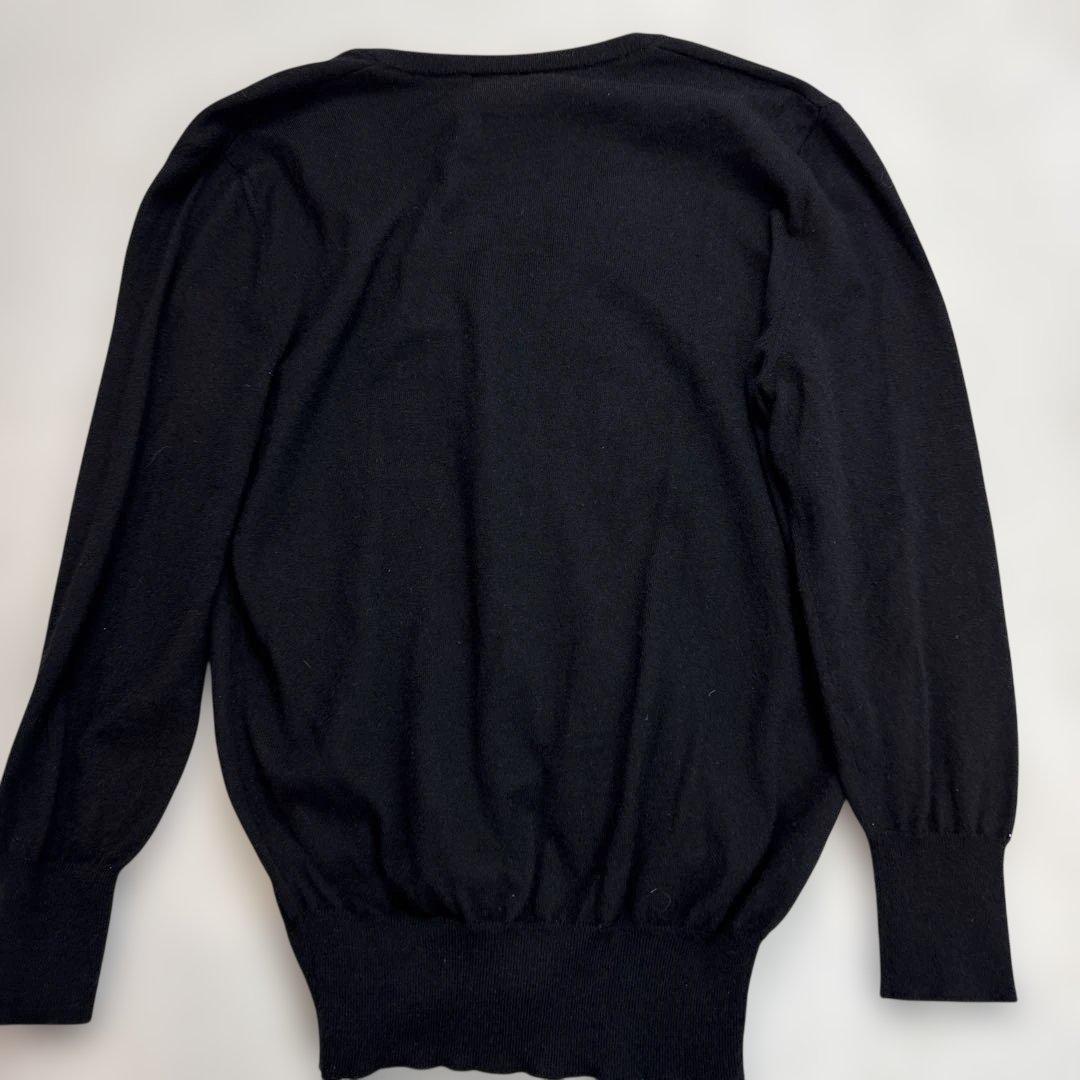 セリーヌCELINE カシミヤ95%ニット　ブラック　Mサイズ　イタリア製