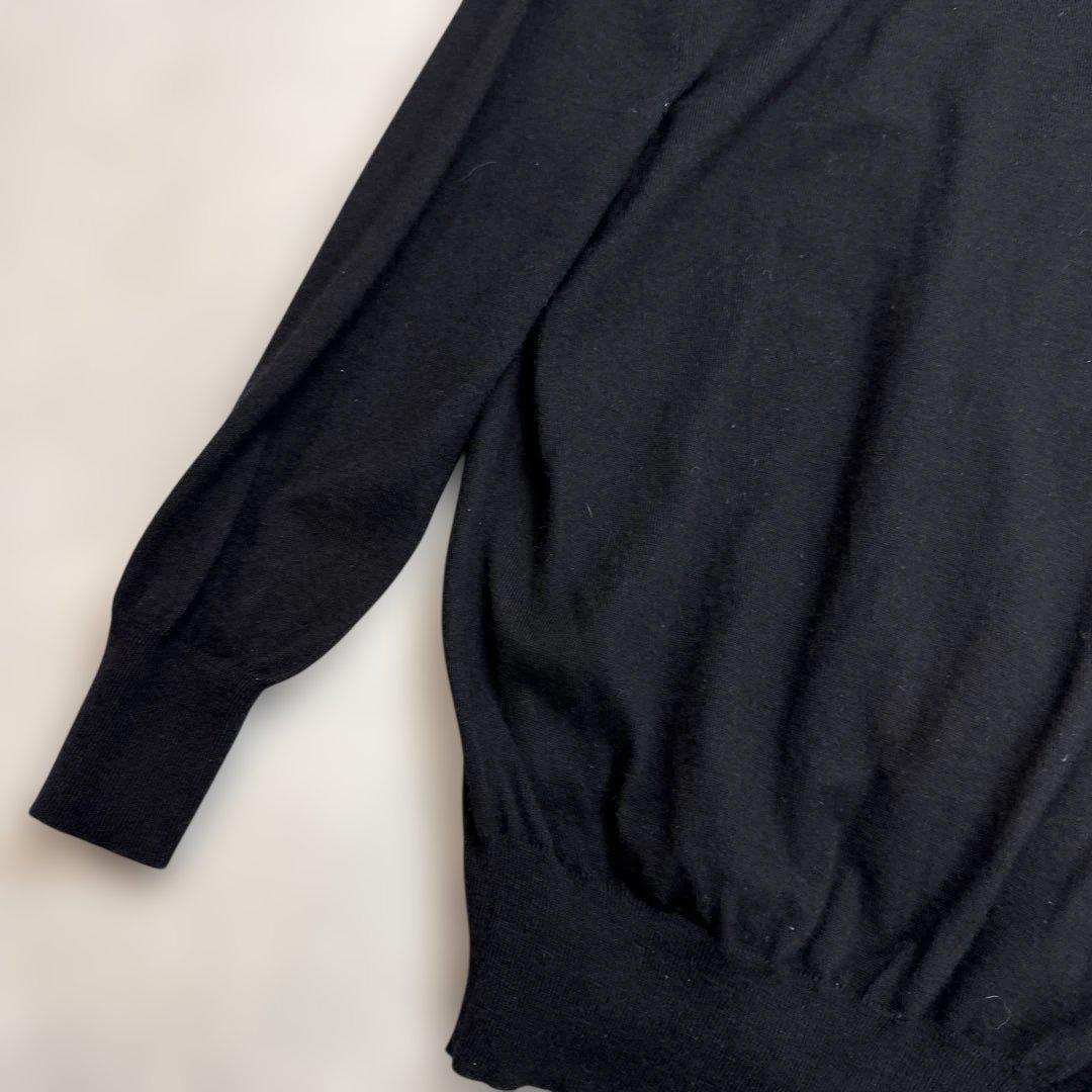 セリーヌCELINE カシミヤ95%ニット　ブラック　Mサイズ　イタリア製